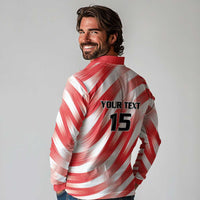 Custom Tunisia Basketball Long Sleeve Polo Shirt Go Eagles of Carthage - Wonder Print Shop