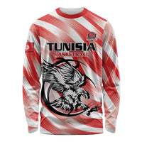 Custom Tunisia Basketball Long Sleeve Shirt Go Eagles of Carthage - Wonder Print Shop