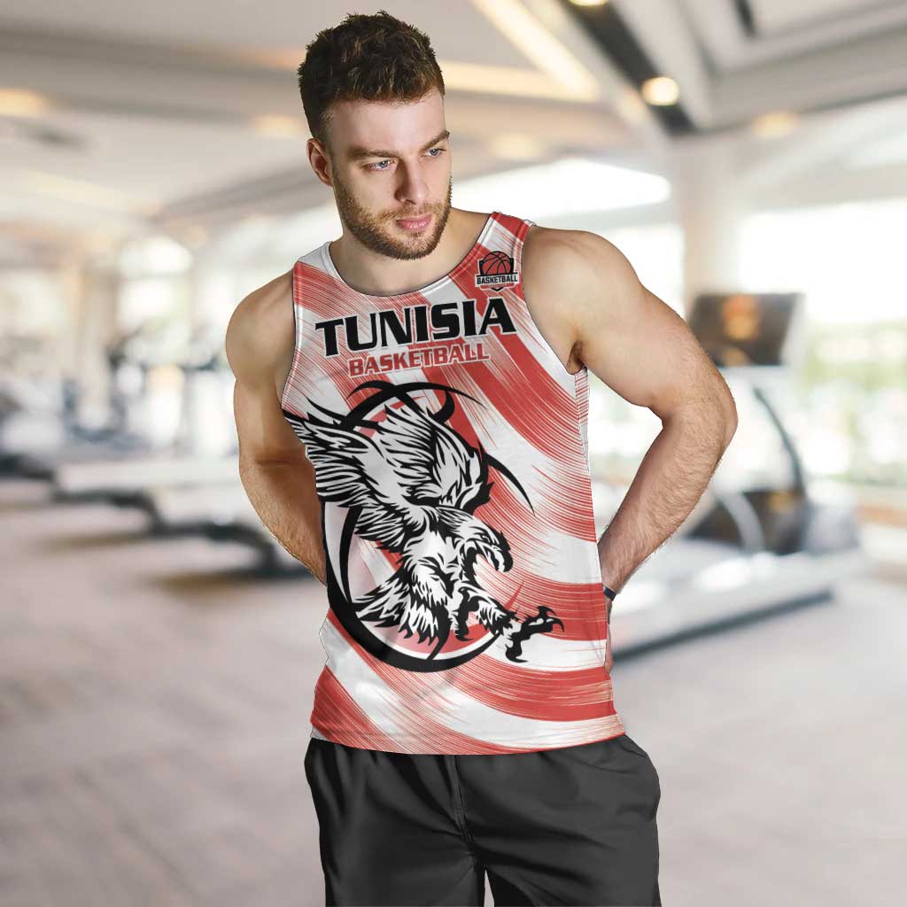 Custom Tunisia Basketball Men Tank Top Go Eagles of Carthage - Wonder Print Shop