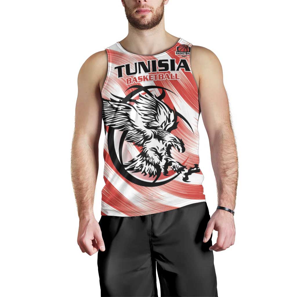 Custom Tunisia Basketball Men Tank Top Go Eagles of Carthage - Wonder Print Shop