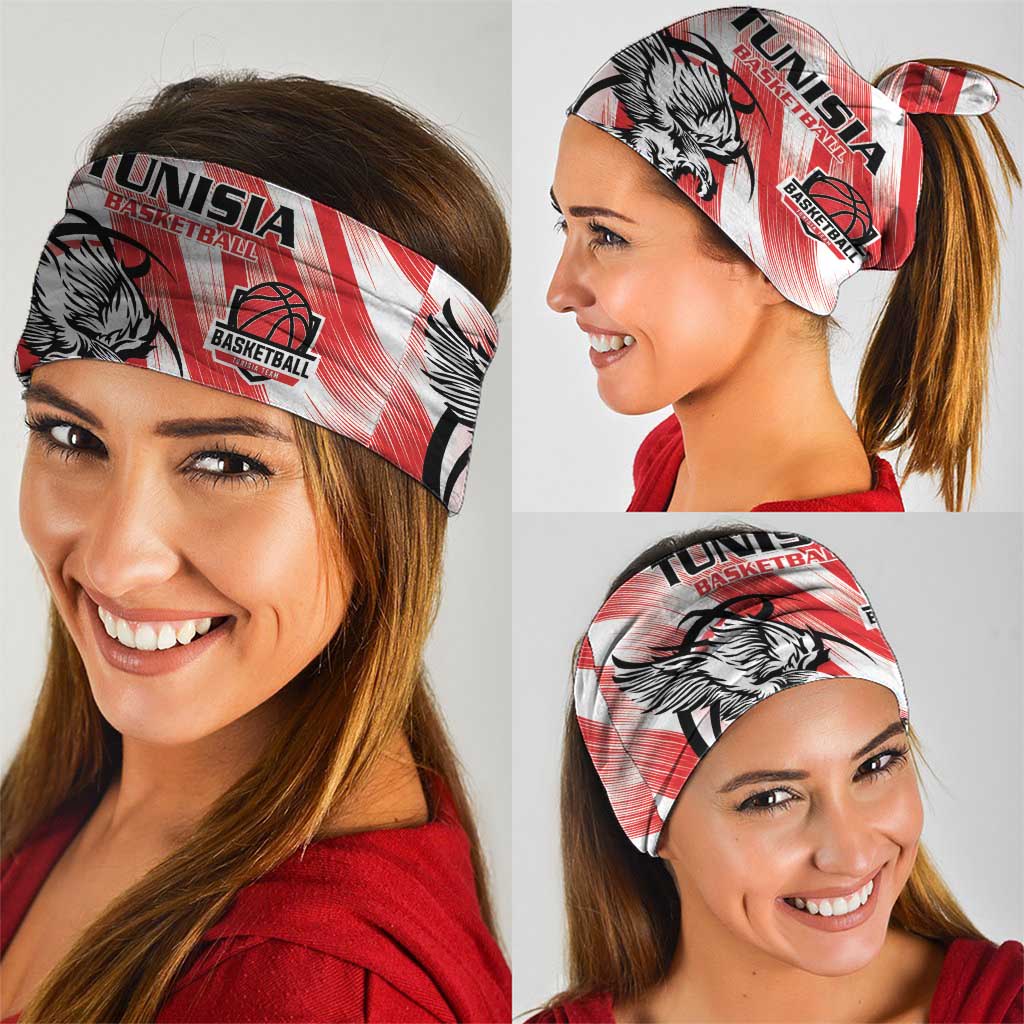 Tunisia Basketball Neck Gaiter Go Eagles of Carthage - Wonder Print Shop