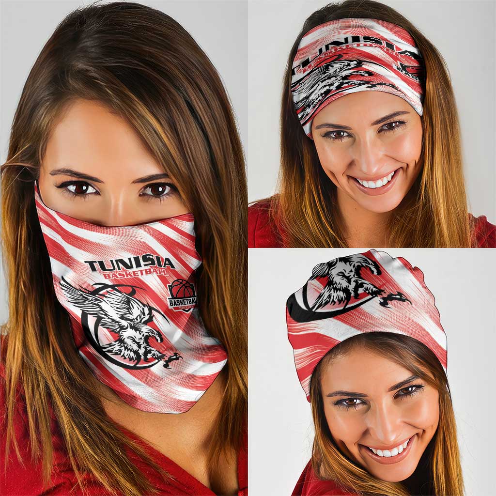 Tunisia Basketball Neck Gaiter Go Eagles of Carthage - Wonder Print Shop