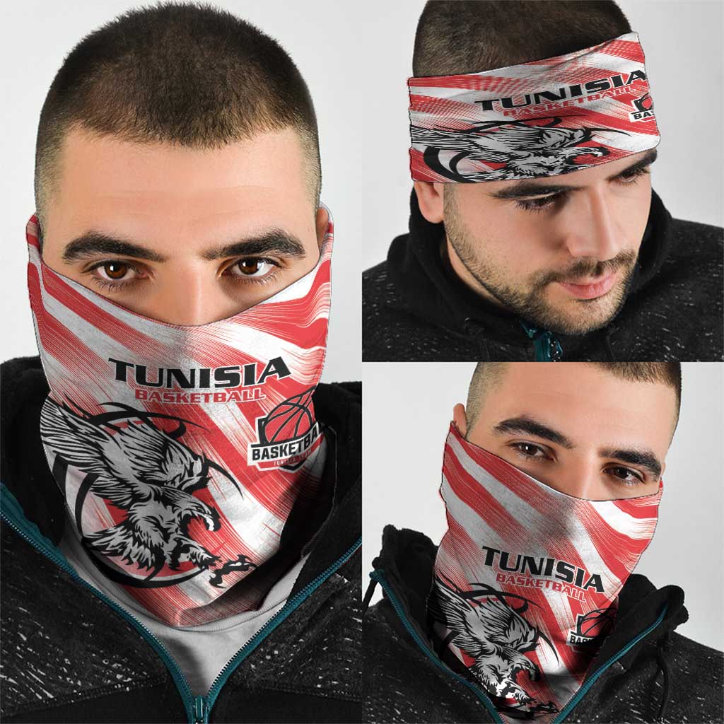 Tunisia Basketball Neck Gaiter Go Eagles of Carthage - Wonder Print Shop