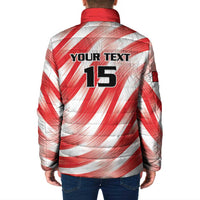 Custom Tunisia Basketball Padded Jacket Go Eagles of Carthage - Wonder Print Shop