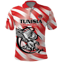 Custom Tunisia Basketball Polo Shirt Go Eagles of Carthage - Wonder Print Shop