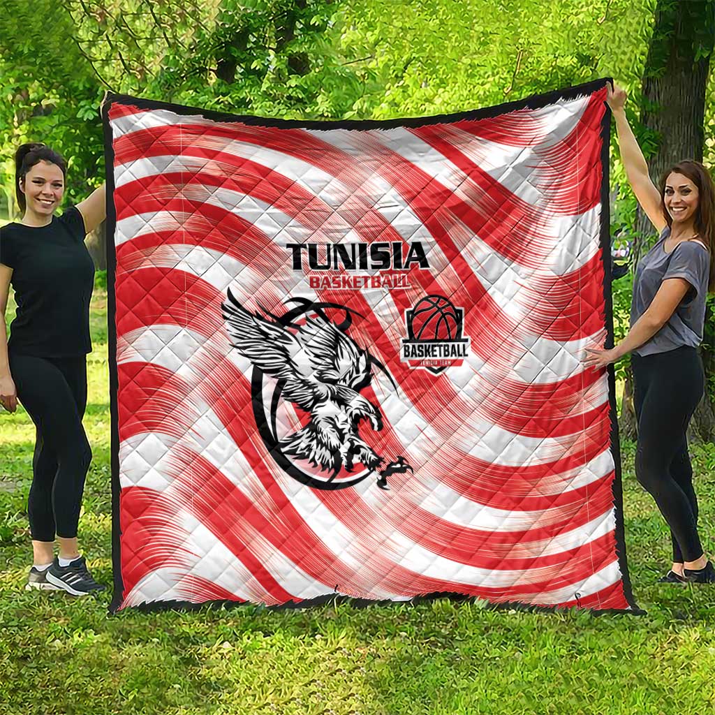 Tunisia Basketball Quilt Go Eagles of Carthage - Wonder Print Shop