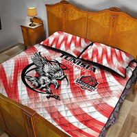Tunisia Basketball Quilt Bed Set Go Eagles of Carthage - Wonder Print Shop