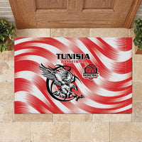 Tunisia Basketball Rubber Doormat Go Eagles of Carthage - Wonder Print Shop