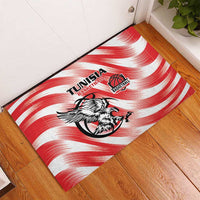 Tunisia Basketball Rubber Doormat Go Eagles of Carthage - Wonder Print Shop