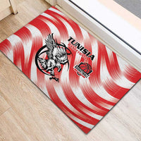 Tunisia Basketball Rubber Doormat Go Eagles of Carthage - Wonder Print Shop