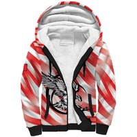 Custom Tunisia Basketball Sherpa Hoodie Go Eagles of Carthage - Wonder Print Shop