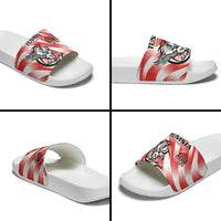 Tunisia Basketball Slide Sandals Go Eagles of Carthage - Wonder Print Shop