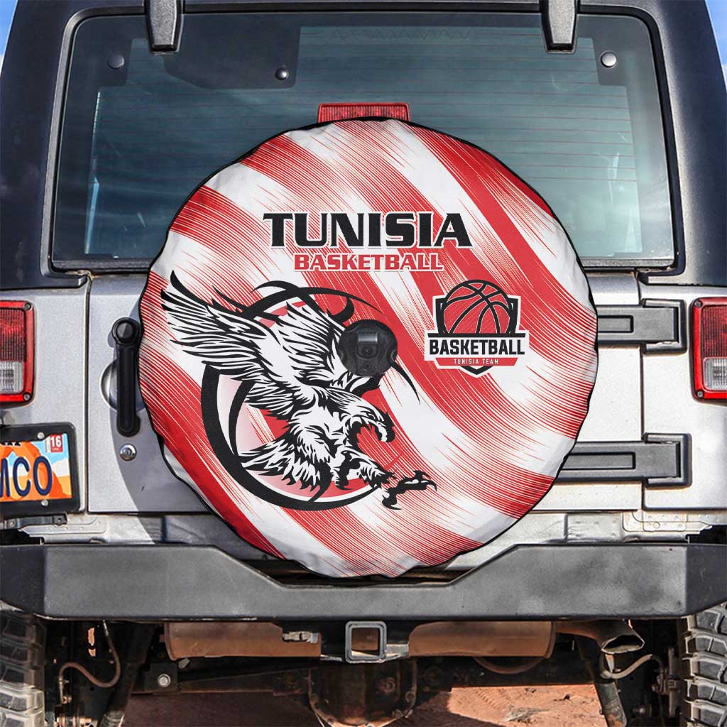 Tunisia Basketball Spare Tire Cover Go Eagles of Carthage - Wonder Print Shop