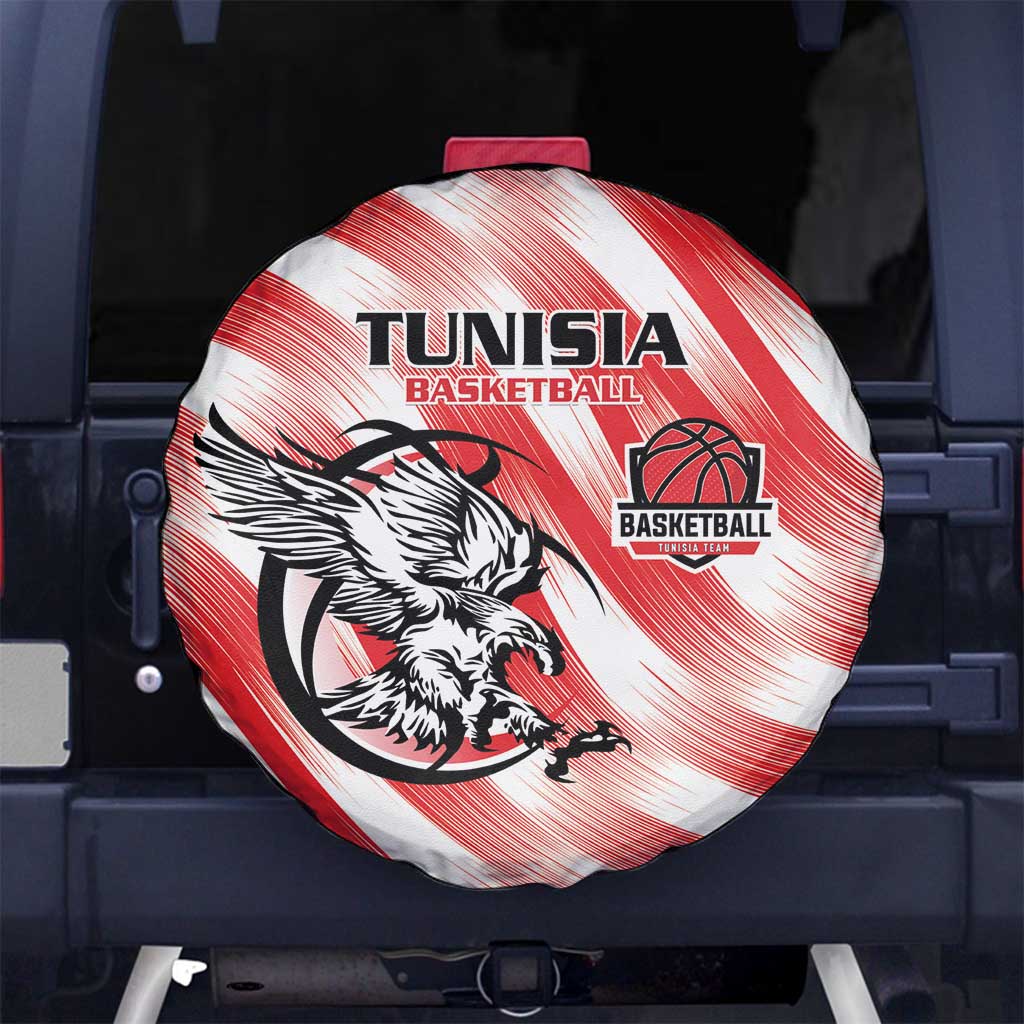 Tunisia Basketball Spare Tire Cover Go Eagles of Carthage - Wonder Print Shop