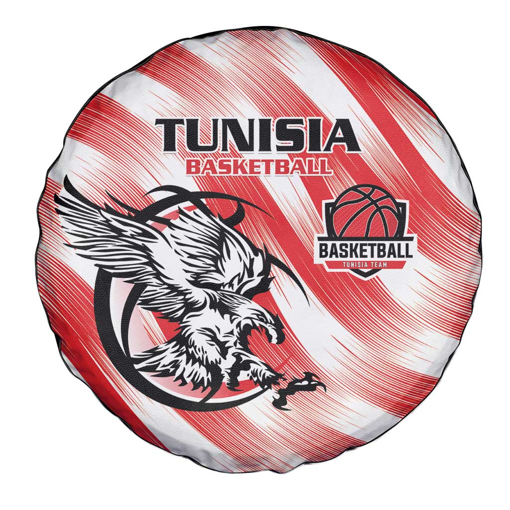 Tunisia Basketball Spare Tire Cover Go Eagles of Carthage - Wonder Print Shop