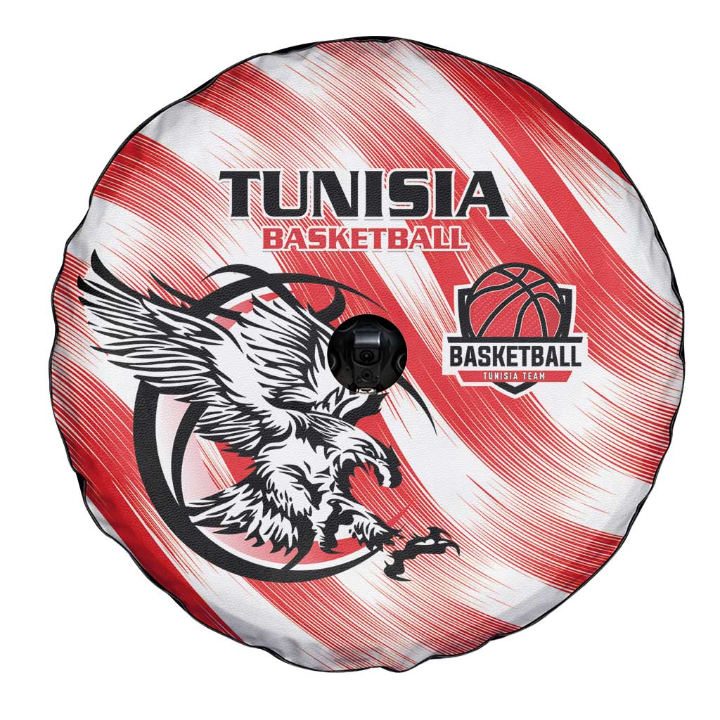 Tunisia Basketball Spare Tire Cover Go Eagles of Carthage - Wonder Print Shop