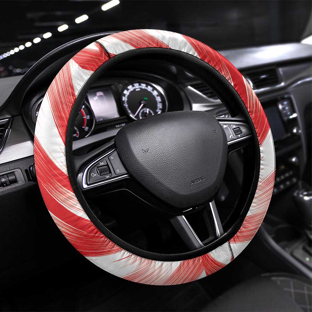 Tunisia Basketball Steering Wheel Cover Go Eagles of Carthage - Wonder Print Shop