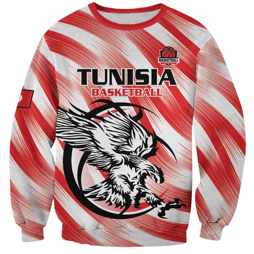 Custom Tunisia Basketball Sweatshirt Go Eagles of Carthage - Wonder Print Shop