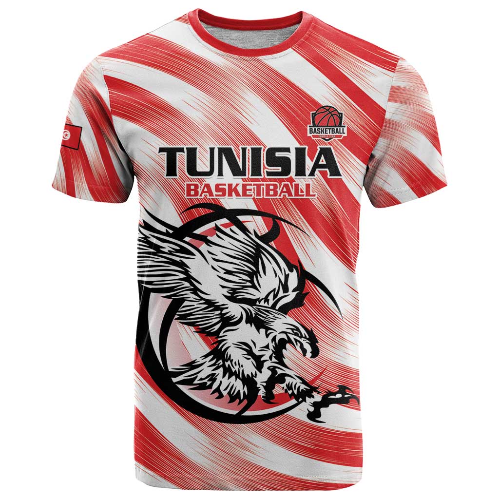 Custom Tunisia Basketball T Shirt Go Eagles of Carthage - Wonder Print Shop