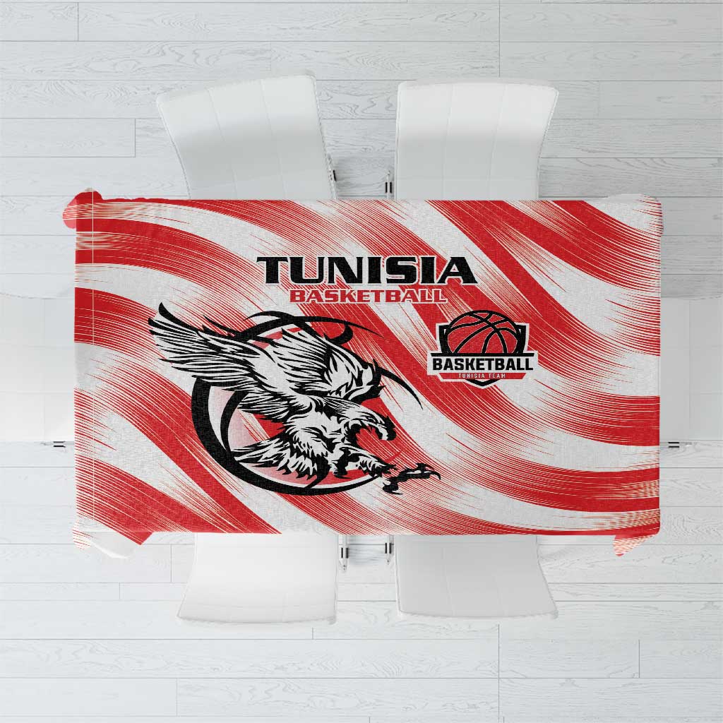 Tunisia Basketball Tablecloth Go Eagles of Carthage - Wonder Print Shop