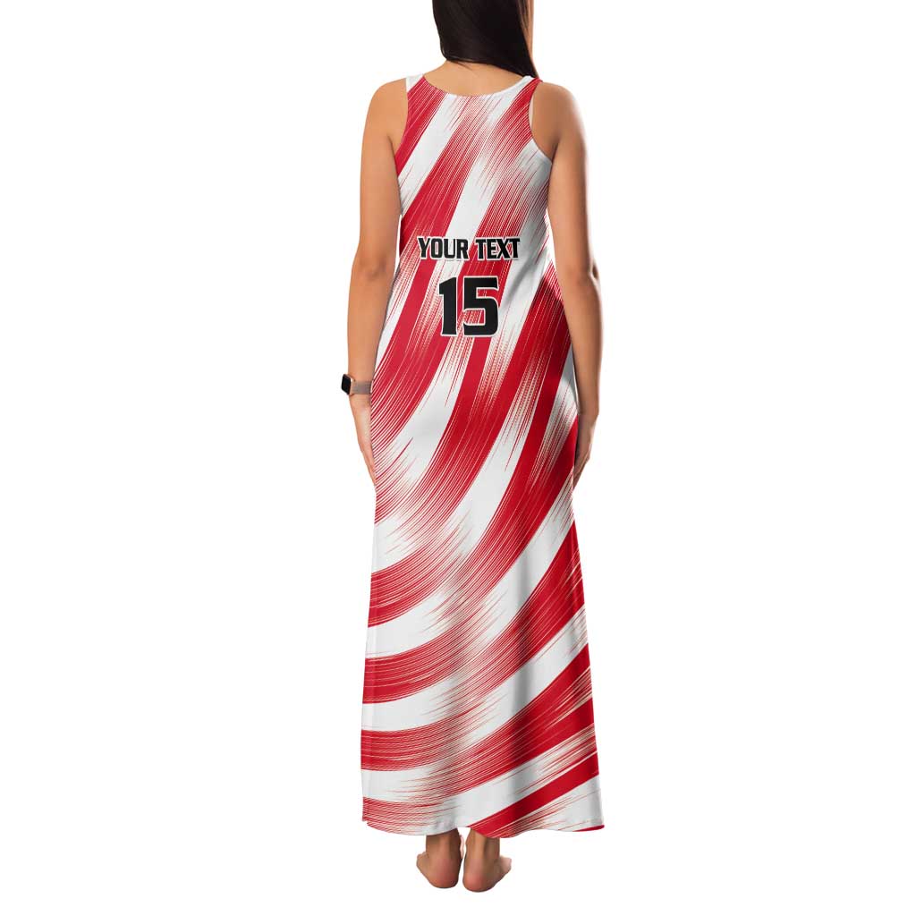 Custom Tunisia Basketball Tank Maxi Dress Go Eagles of Carthage - Wonder Print Shop