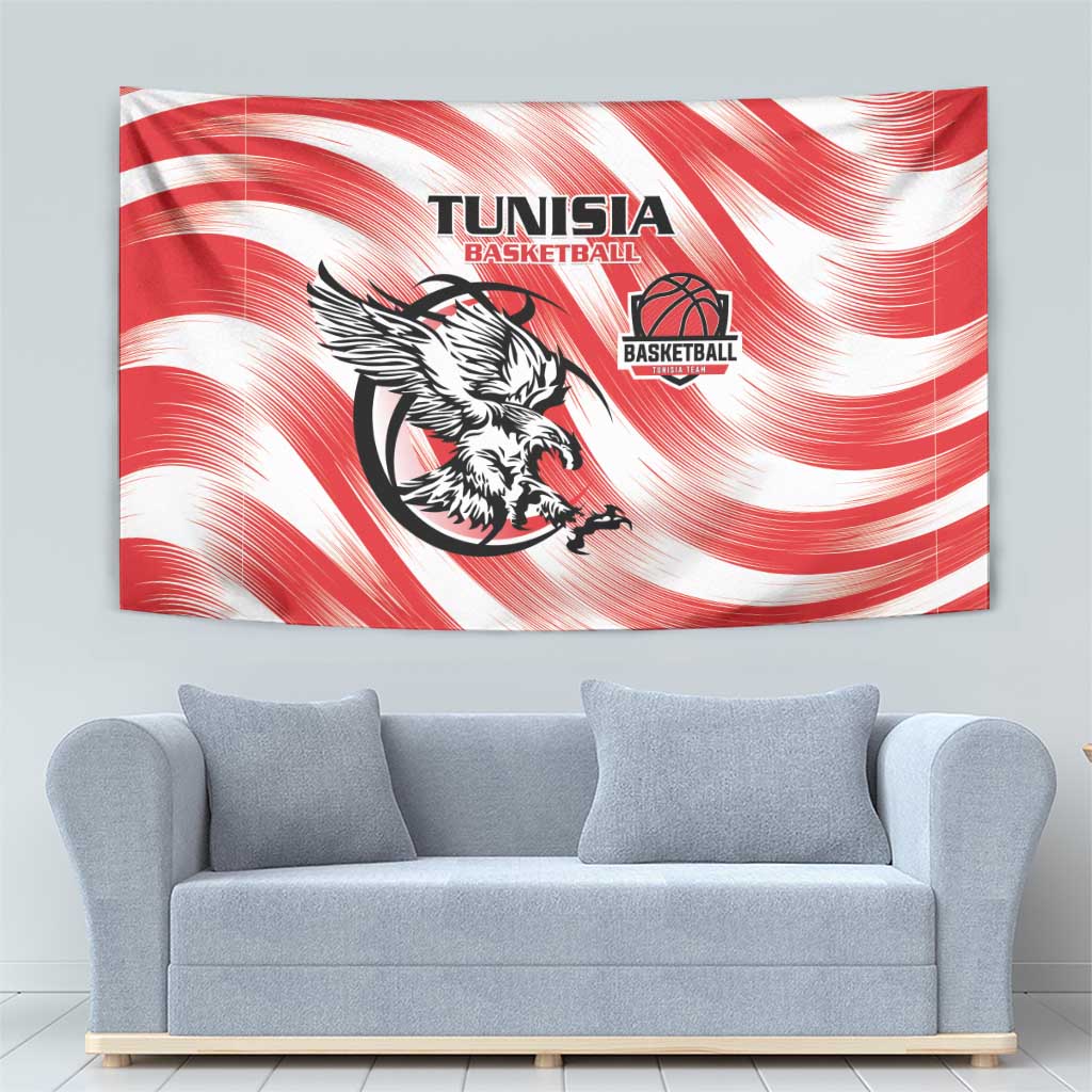 Tunisia Basketball Tapestry Go Eagles of Carthage - Wonder Print Shop