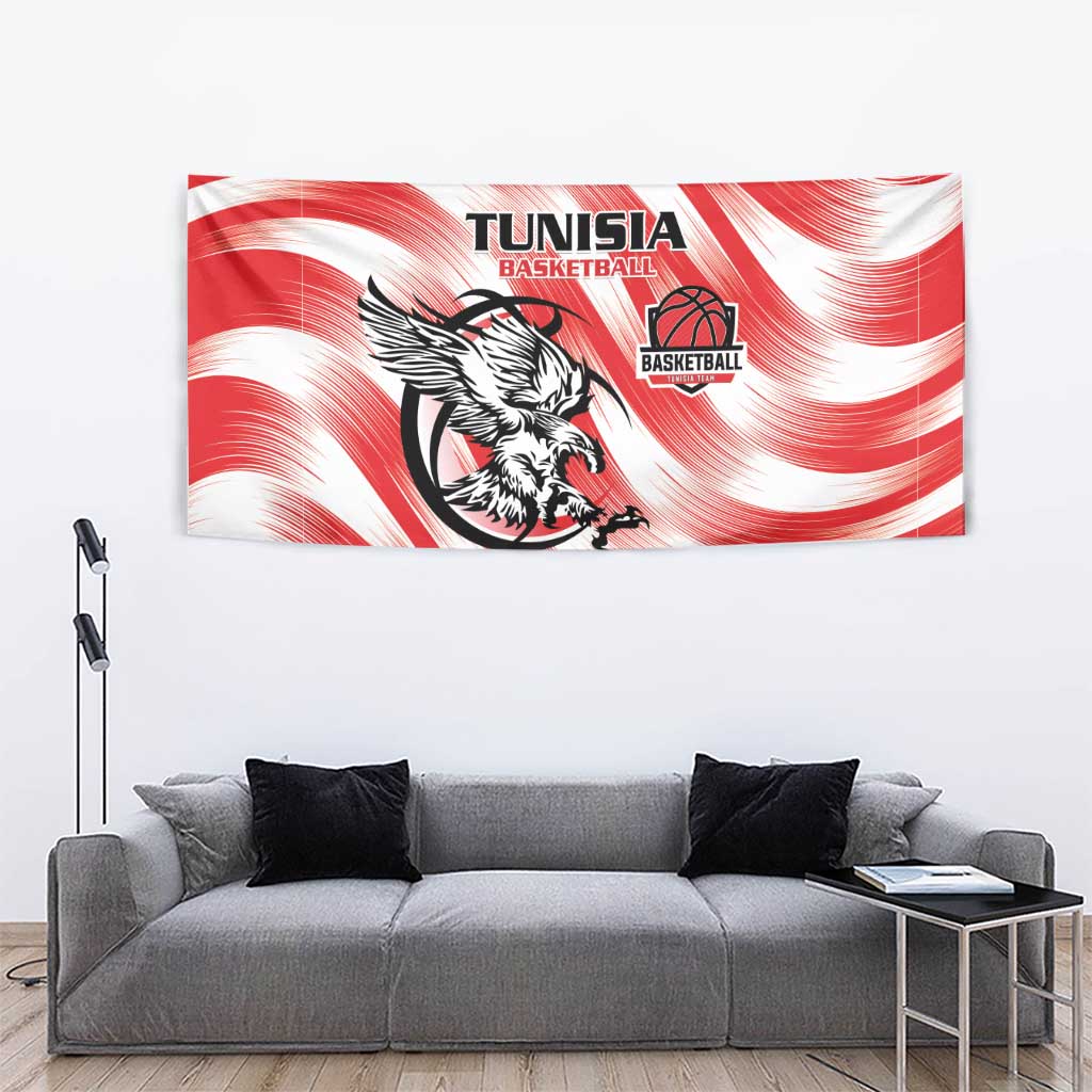 Tunisia Basketball Tapestry Go Eagles of Carthage - Wonder Print Shop