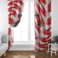 Tunisia Basketball Window Curtain Go Eagles of Carthage - Wonder Print Shop