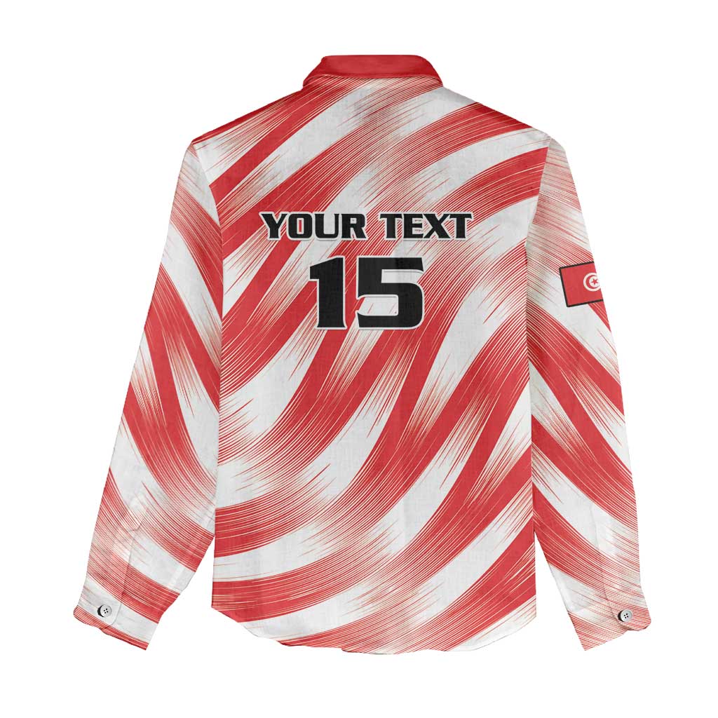 Custom Tunisia Basketball Women Casual Shirt Go Eagles of Carthage - Wonder Print Shop