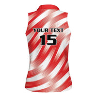 Custom Tunisia Basketball Women Sleeveless Polo Shirt Go Eagles of Carthage - Wonder Print Shop