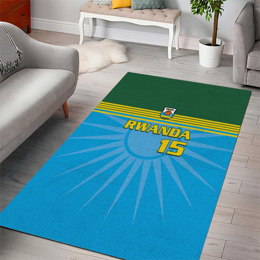 Custom Rwanda Basketball Area Rug Go Champions - Wonder Print Shop