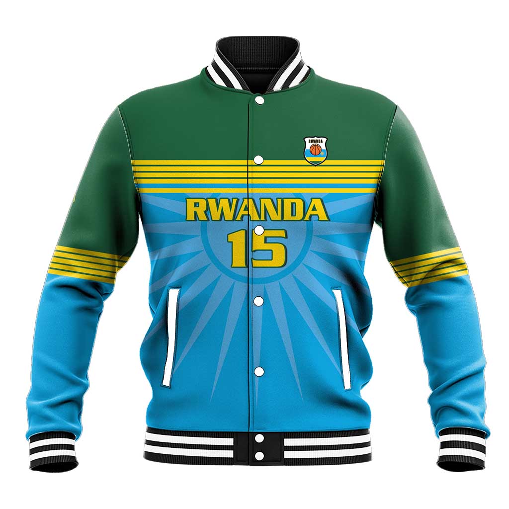 Custom Rwanda Basketball Baseball Jacket Go Champions - Wonder Print Shop