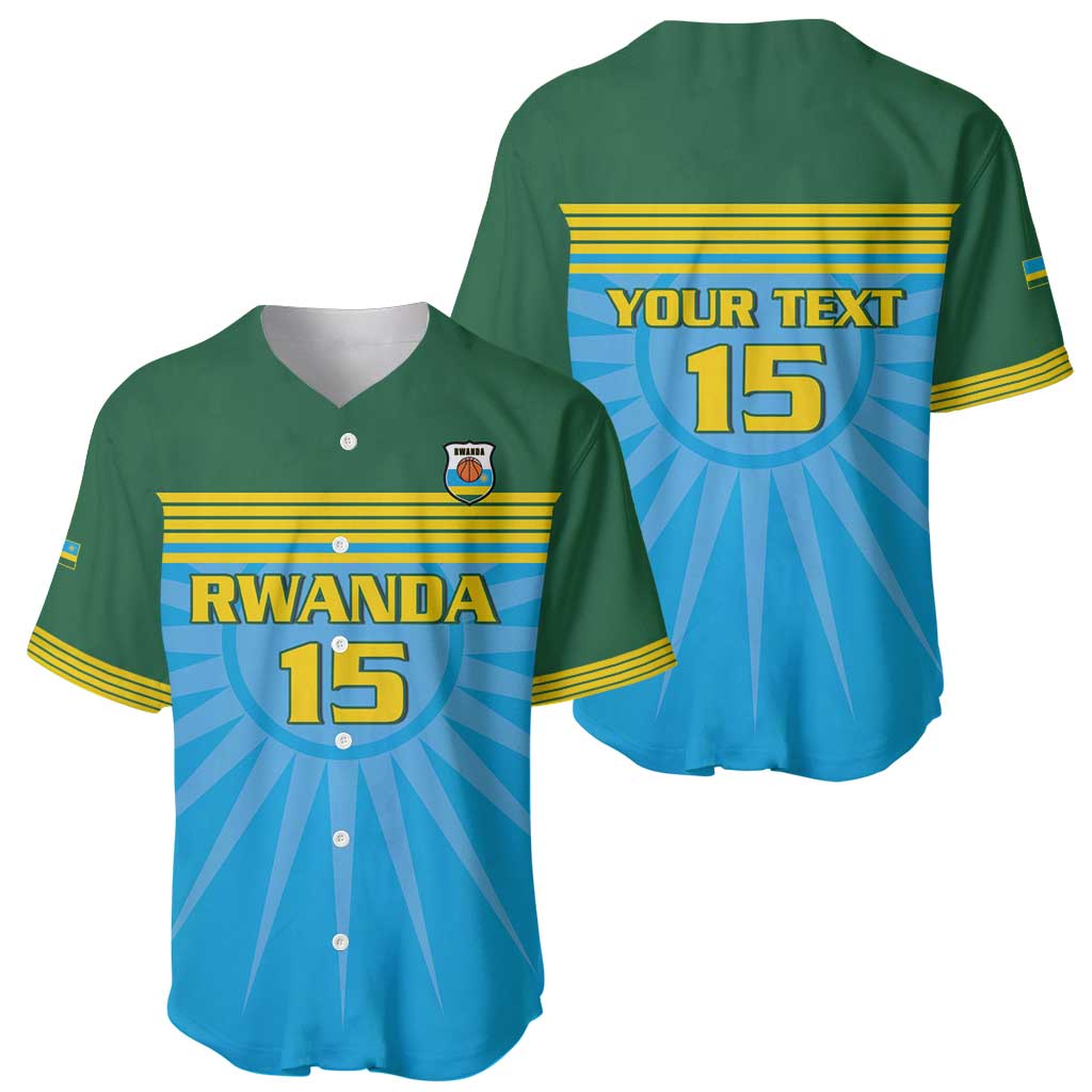 Custom Rwanda Basketball Baseball Jersey Go Champions - Wonder Print Shop