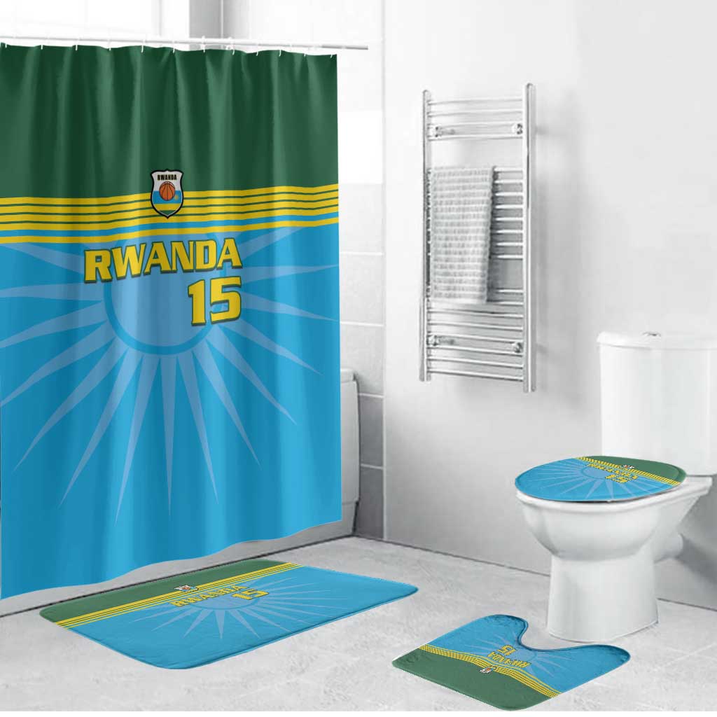 Custom Rwanda Basketball Bathroom Set Go Champions - Wonder Print Shop