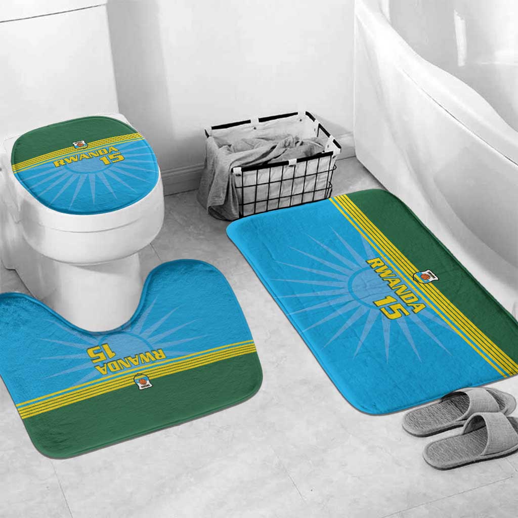 Custom Rwanda Basketball Bathroom Set Go Champions - Wonder Print Shop