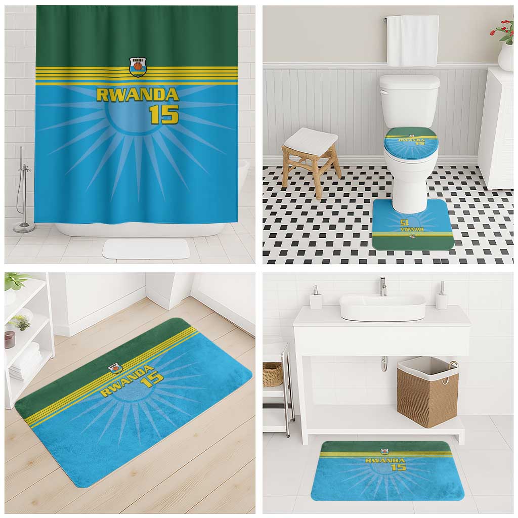 Custom Rwanda Basketball Bathroom Set Go Champions - Wonder Print Shop