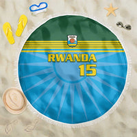 Custom Rwanda Basketball Beach Blanket Go Champions - Wonder Print Shop