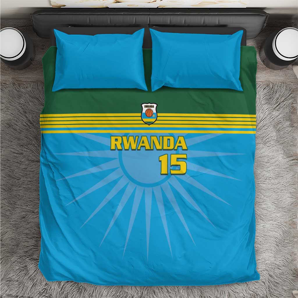 Custom Rwanda Basketball Bedding Set Go Champions - Wonder Print Shop