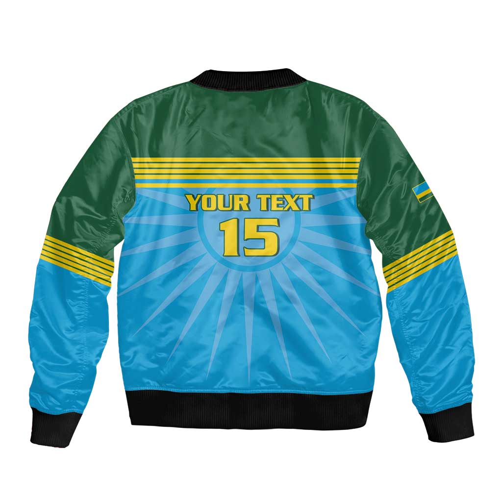 Custom Rwanda Basketball Bomber Jacket Go Champions - Wonder Print Shop