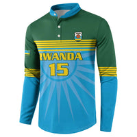 Custom Rwanda Basketball Button Sweatshirt Go Champions - Wonder Print Shop