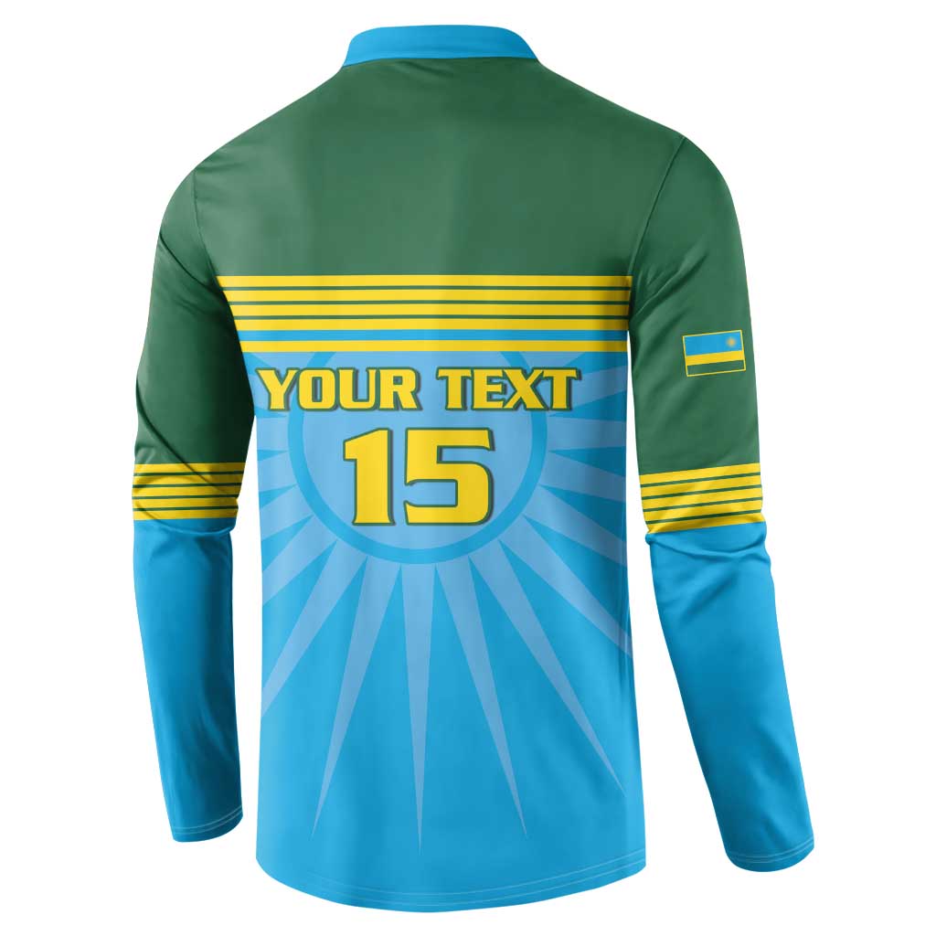 Custom Rwanda Basketball Button Sweatshirt Go Champions - Wonder Print Shop