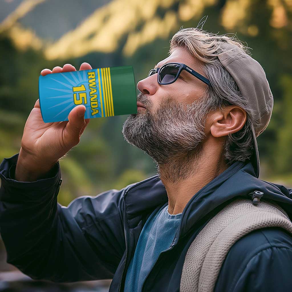 Custom Rwanda Basketball 4 in 1 Can Cooler Tumbler Go Champions - Wonder Print Shop