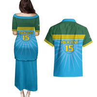 Custom Rwanda Basketball Couples Matching Puletasi and Hawaiian Shirt Go Champions - Wonder Print Shop