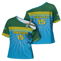 Custom Rwanda Basketball Cross Shoulder Shirt Go Champions - Wonder Print Shop
