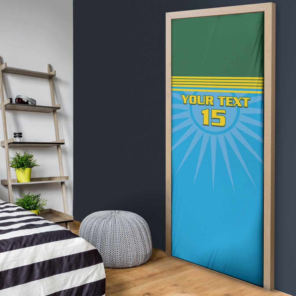 Custom Rwanda Basketball Door Cover Go Champions - Wonder Print Shop