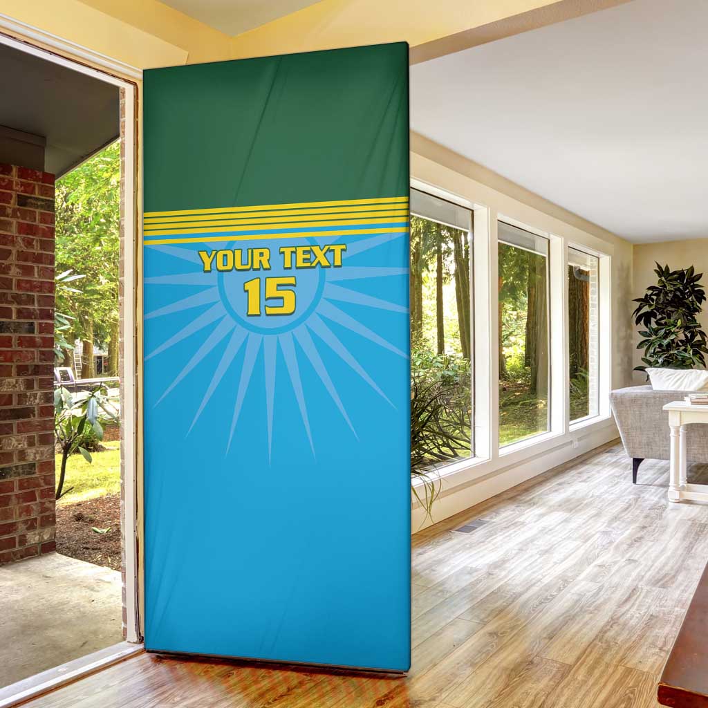 Custom Rwanda Basketball Door Cover Go Champions - Wonder Print Shop