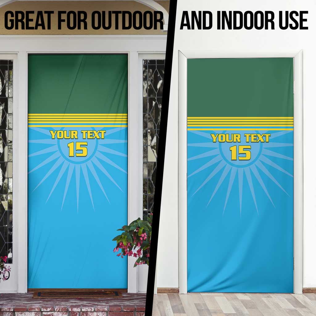 Custom Rwanda Basketball Door Cover Go Champions - Wonder Print Shop