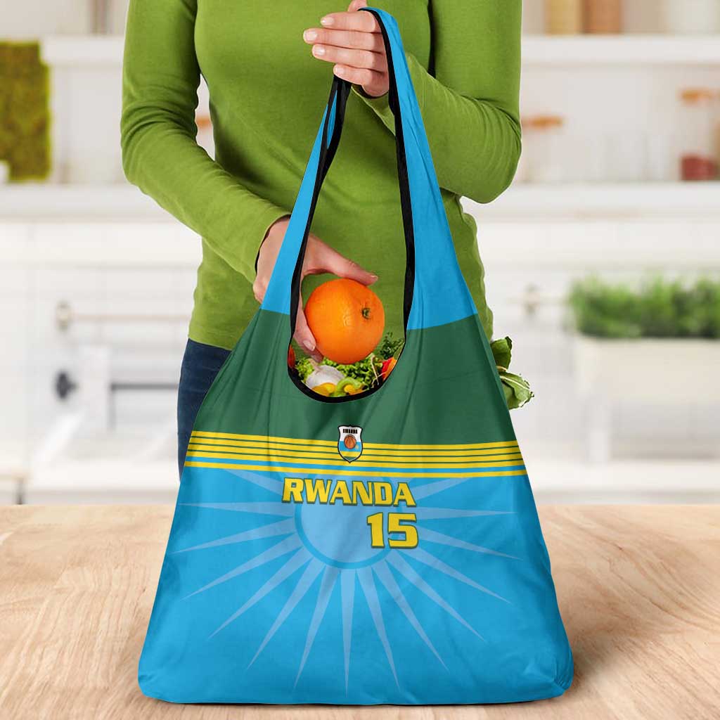 Custom Rwanda Basketball Grocery Bag Go Champions - Wonder Print Shop