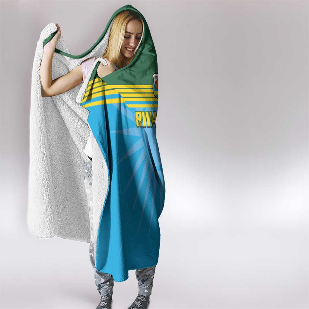 Custom Rwanda Basketball Hooded Blanket Go Champions - Wonder Print Shop