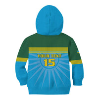 Custom Rwanda Basketball Kid Hoodie Go Champions - Wonder Print Shop